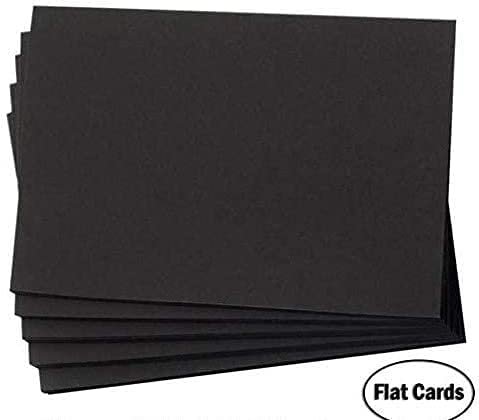 Hamilco 6x9 Black Cardstock Paper 80 lb Cover Card Stock 100 Pack –
